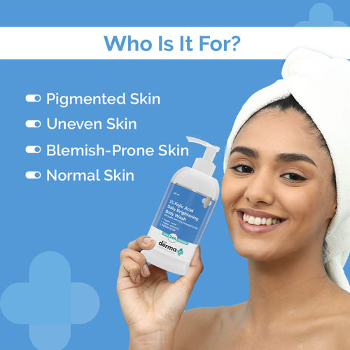 The Derma Co 1% Kojic Acid Daily Brightening Body Wash
(250ml)