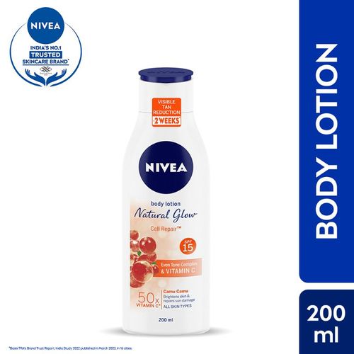 NIVEA 50x Vitamin C BODY LOTION with SPF 15 for Cell repair and Natural glow
(200ml)