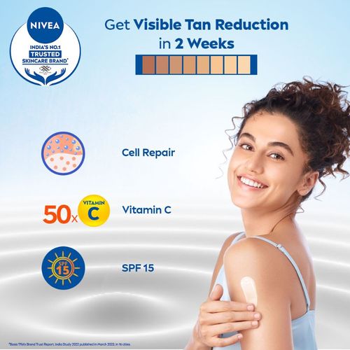 NIVEA 50x Vitamin C BODY LOTION with SPF 15 for Cell repair and Natural glow
(200ml)