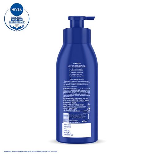 NIVEA Vit E Body Milk Serum - 5 In 1 Complete Care For 48H Nourished & Smooth Skin (Very Dry Skin)
(400 ml)