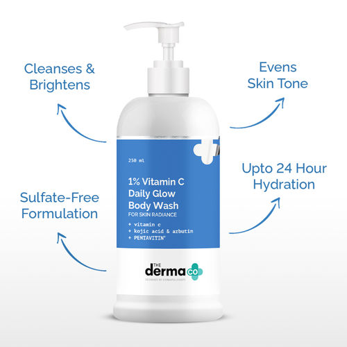 The Derma Co 1% Vitamin C Daily Glow Body Wash
(250ml)