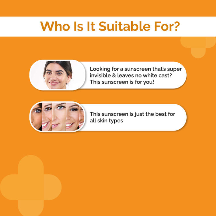 The Derma Co. Hyaluronic Invisible Sunscreen With Hyaluronic Acid For No White Cast Sun Protection
(50gm)