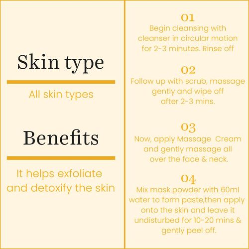 O3+ Gold Infusion Facial Kit
(45 g)