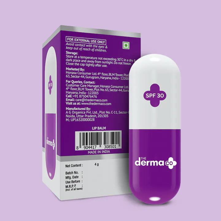 The Derma Co 1% Kojic Acid Lip Balm With Alpha Arbutin & Hyaluronic Acid - 4g