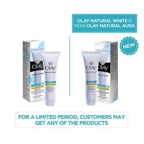 Olay Natural Aura, Vitamin B3, Pro B5, E with UV Protection

(20g)