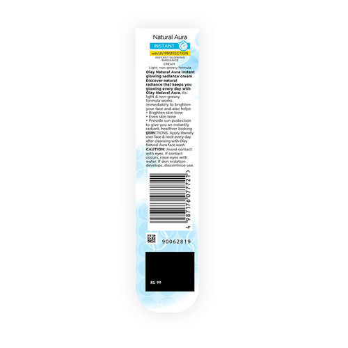 Olay Natural Aura, Vitamin B3, Pro B5, E with UV Protection

(20g)