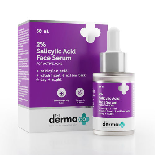 The Derma Co. 2% Salicylic Acid Serum for Face for Active Acne with Witch Hazel
(30ml)