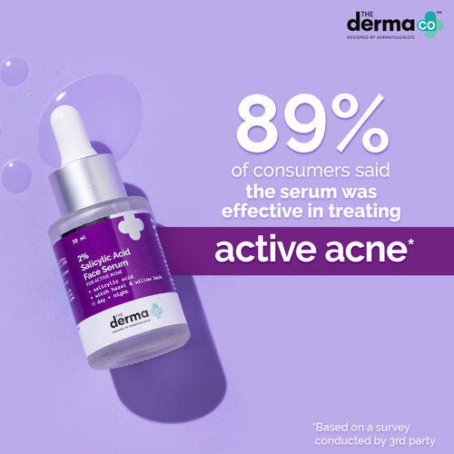 The Derma Co. 2% Salicylic Acid Serum for Face for Active Acne with Witch Hazel
(30ml)
