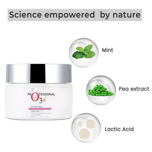 O3+ Brightening & Whitening Dermal Zone D-Tan Pack For De Tan

(50g)