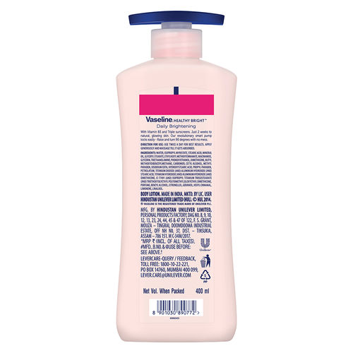 Vaseline Healthy Bright Daily Brightening Body Lotion
(400ml)
