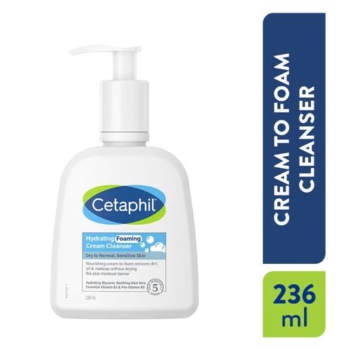 Cetaphil Hydrating Foaming Cream Cleanser
(236ml)