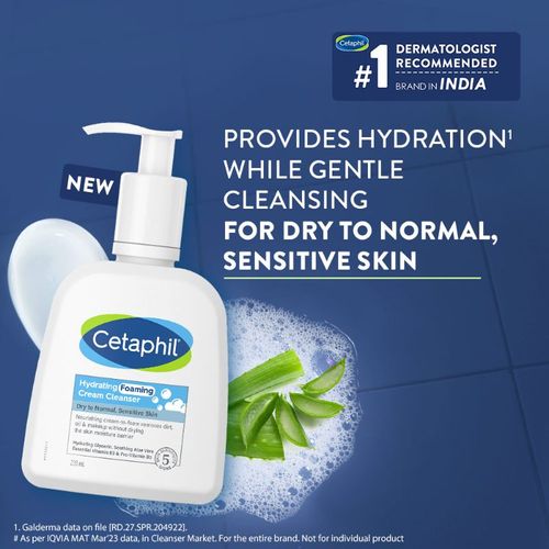 Cetaphil Hydrating Foaming Cream Cleanser
(236ml)