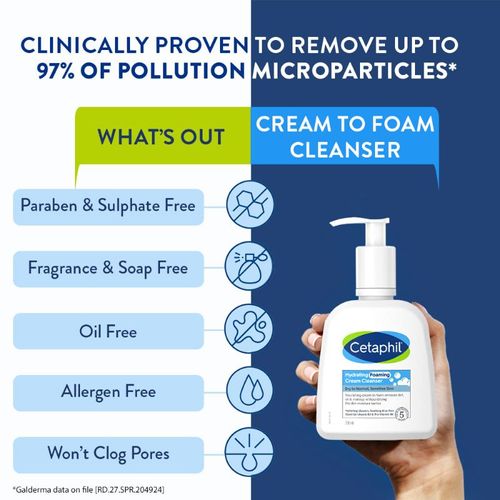 Cetaphil Hydrating Foaming Cream Cleanser
(236ml)
