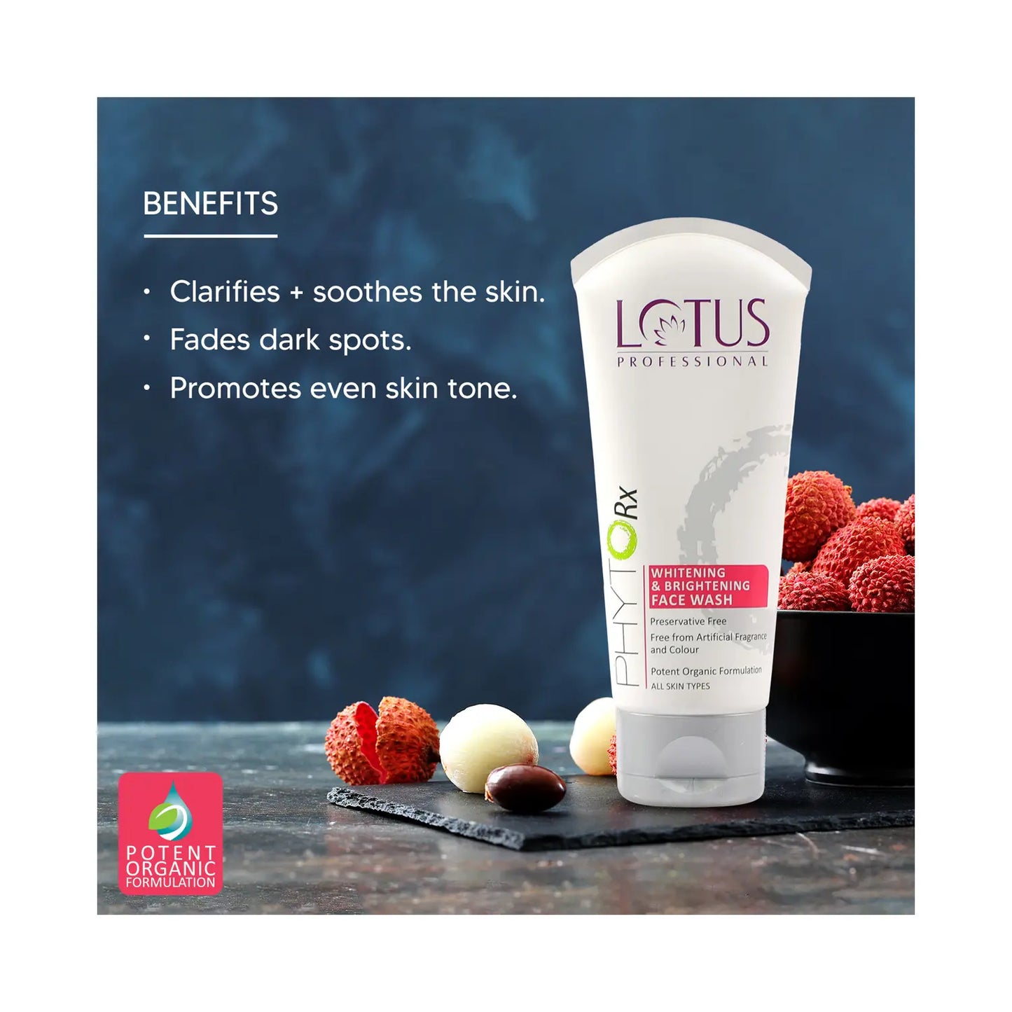 Lotus Professional Phyto-Rx Whitening & Brightening Face Wash

(80gm)