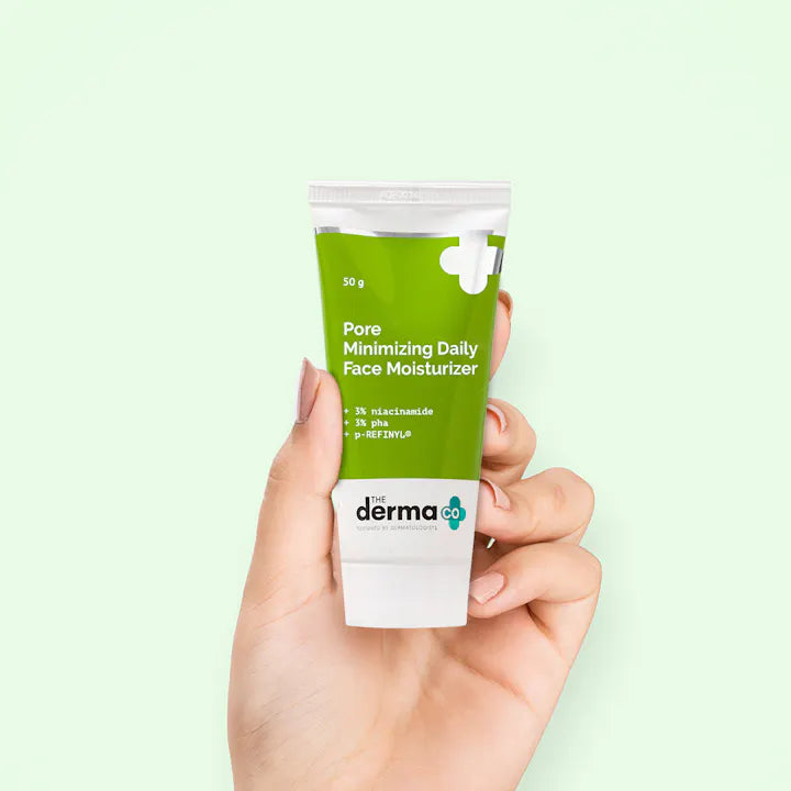The Derma Co Pore Minimizing Daily Face Moisturizer with 3% Niacinamide 3% PHA and p-REFINYL® - 50 g