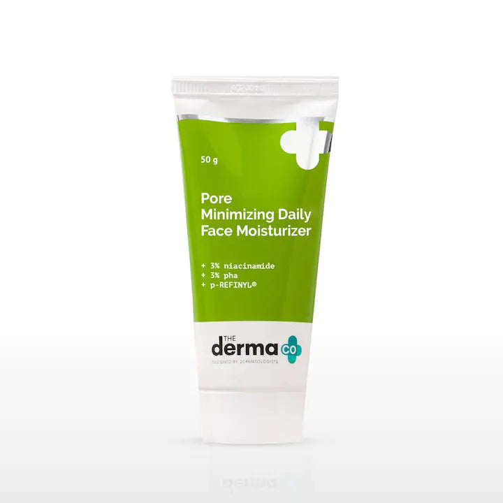The Derma Co Pore Minimizing Daily Face Moisturizer with 3% Niacinamide 3% PHA and p-REFINYL® - 50 g