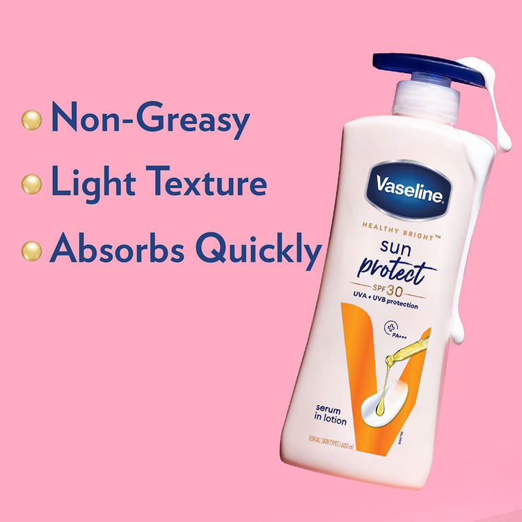 Vaseline Sun Protect SPF 30 Body Lotion With UVA + UVB PA+++
(600ml)