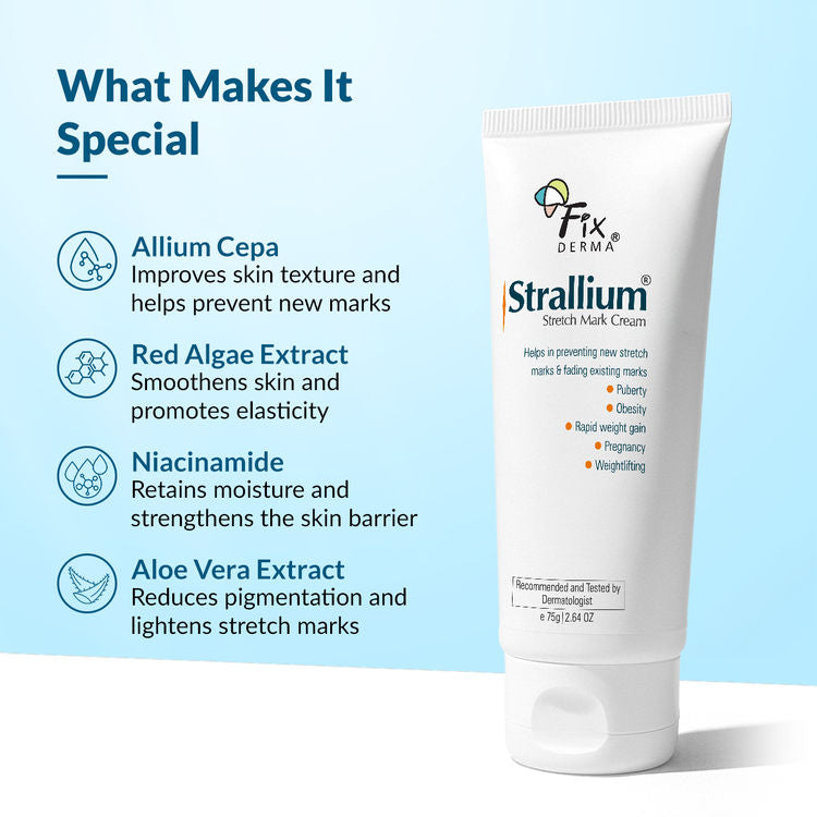 Fixderma
Strallium Stretch Mark Cream
(75 g)