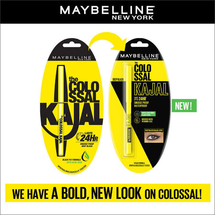 Maybelline  The Colossal Kajal, Smudgeproof & Waterproof (Deep Black)