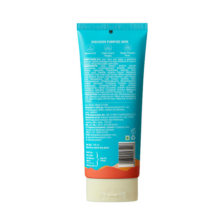 Pilgrim Tea Tree Oil-Balance Gel. Face Wash (100 ml)