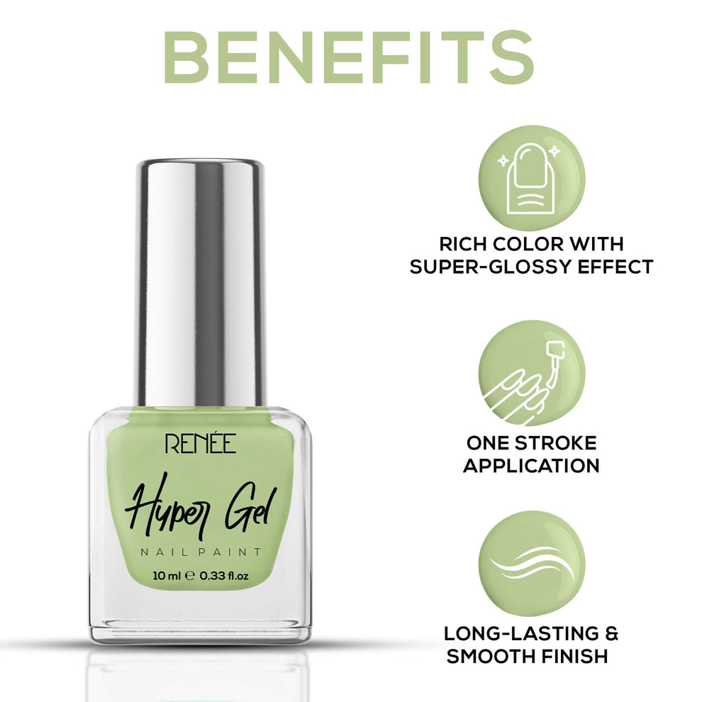 RENEE Hyper Gel Nail Paint 10ml (16 Pistachio Green)