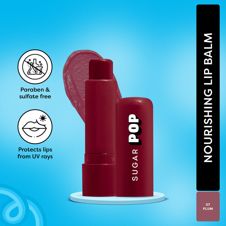 SUGAR POP Nourishing Lip Balm with SPF Shea-Butter & Avocado Oil (07 Plum)