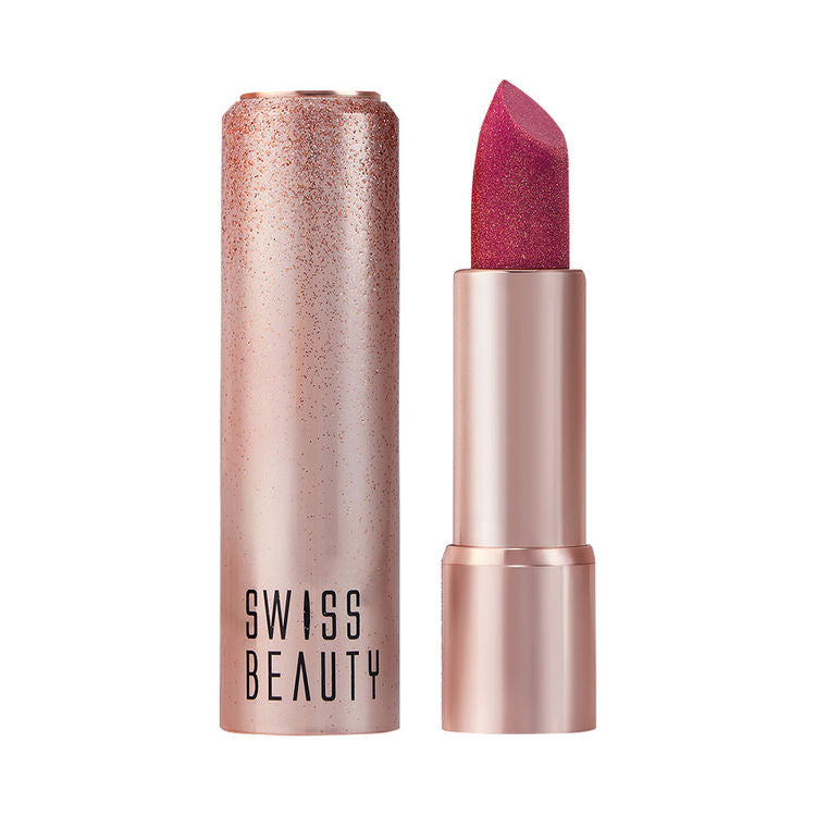 Swiss Beauty More Than Glitter Lipstick (4 Glitter Rose)