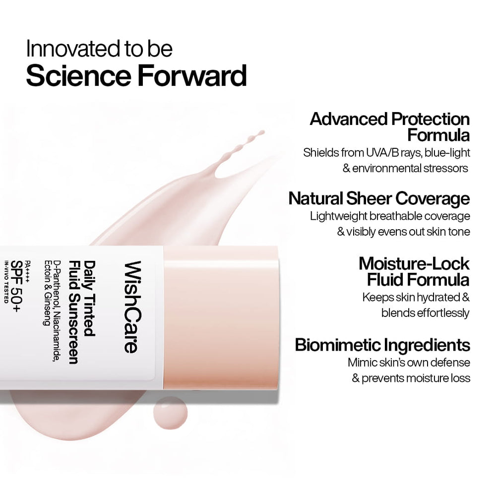Wishcare Daily Tinted Fluid Sunscreen (L101)