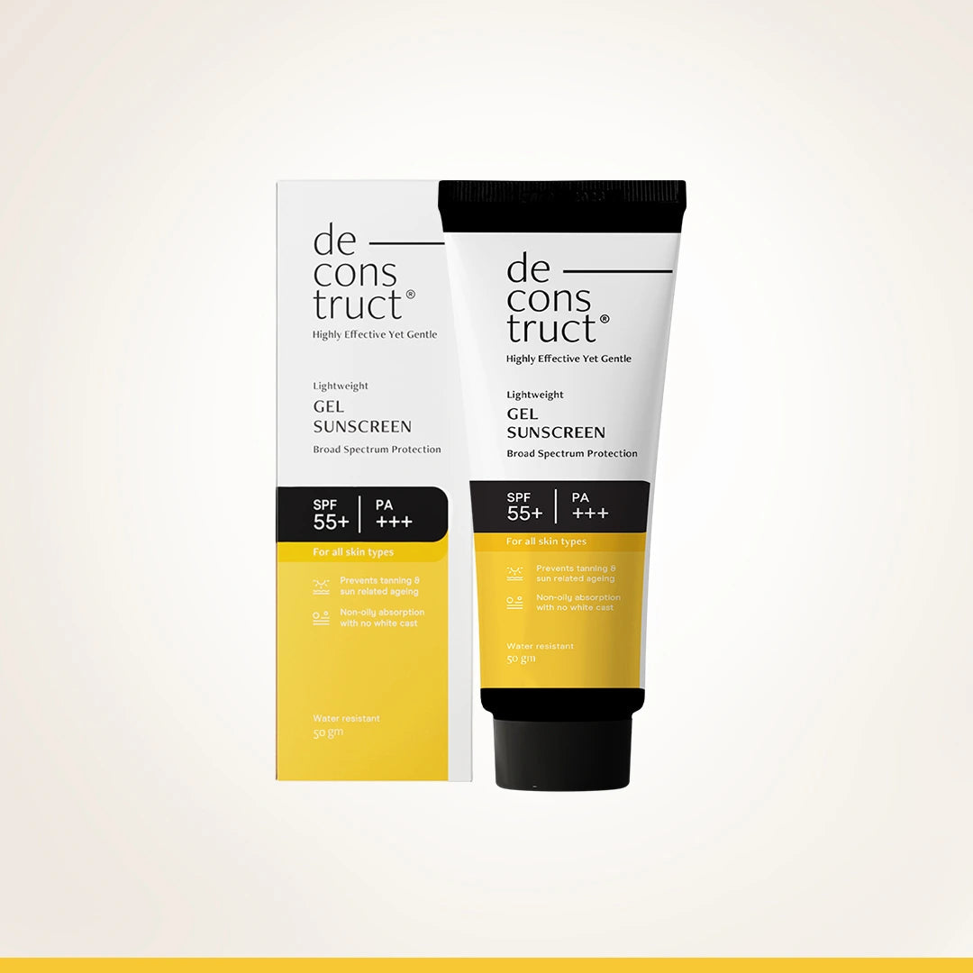 Deconstruct Gel Sunscreen for Oily Skin - SPF 55+ and PA+++ (50gm)