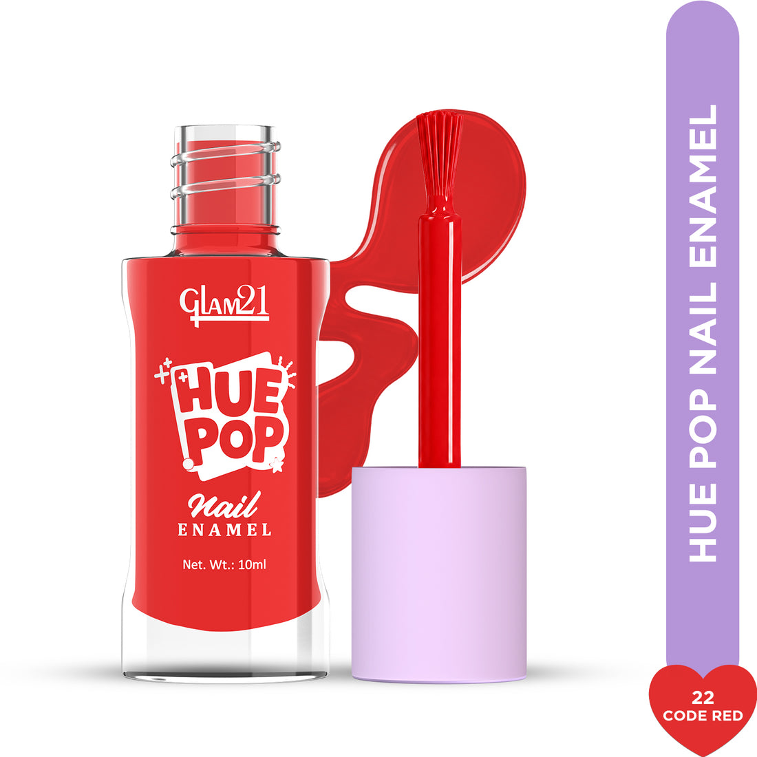 Glam21 Hue Pop Nail Paint / 22 Code Red