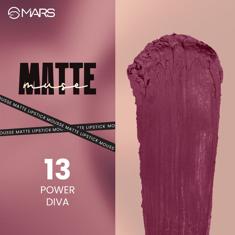 Mars Matte Muse | Mousse Lipstick (13-Power Diva)