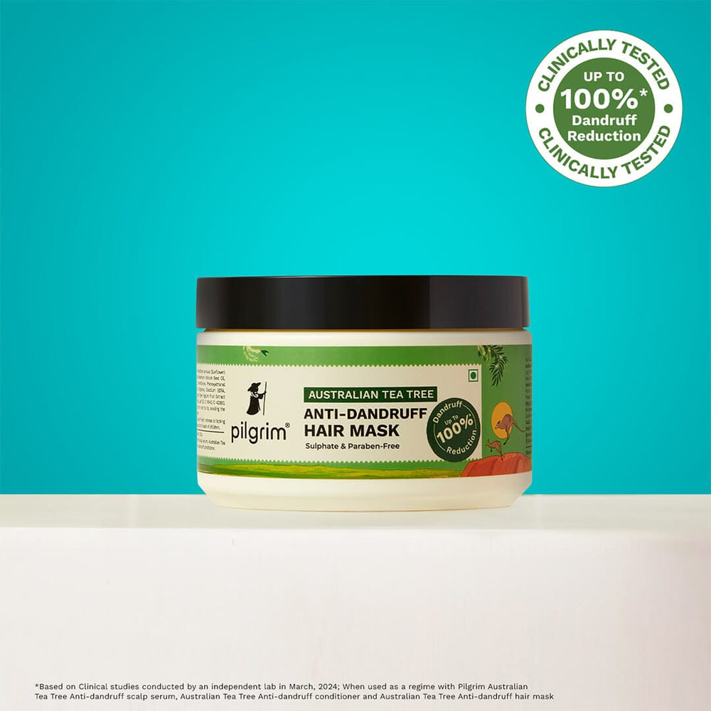 Pilgrim Australian Tea Tree Anti-Dandruff Hair Mask
Smoothens & Protects Dandruff-Prone Hair