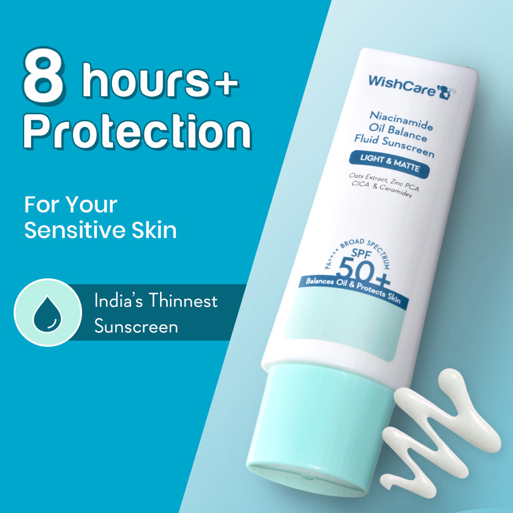 Wishcare Niacinamide Oil Balance Fluid Sunscreen (50gm)
