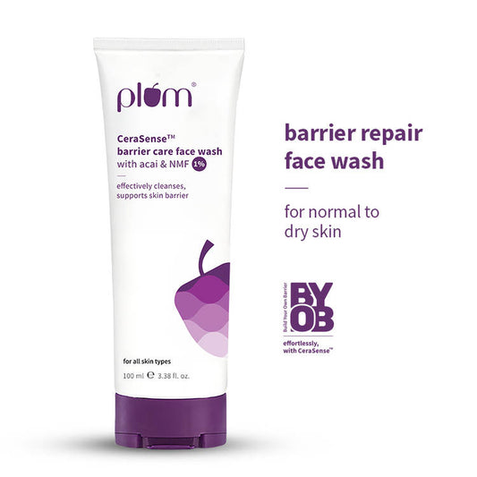 Plum CeraSense Barrier Care Face Wash with Acai & 1% NMF (100ml)