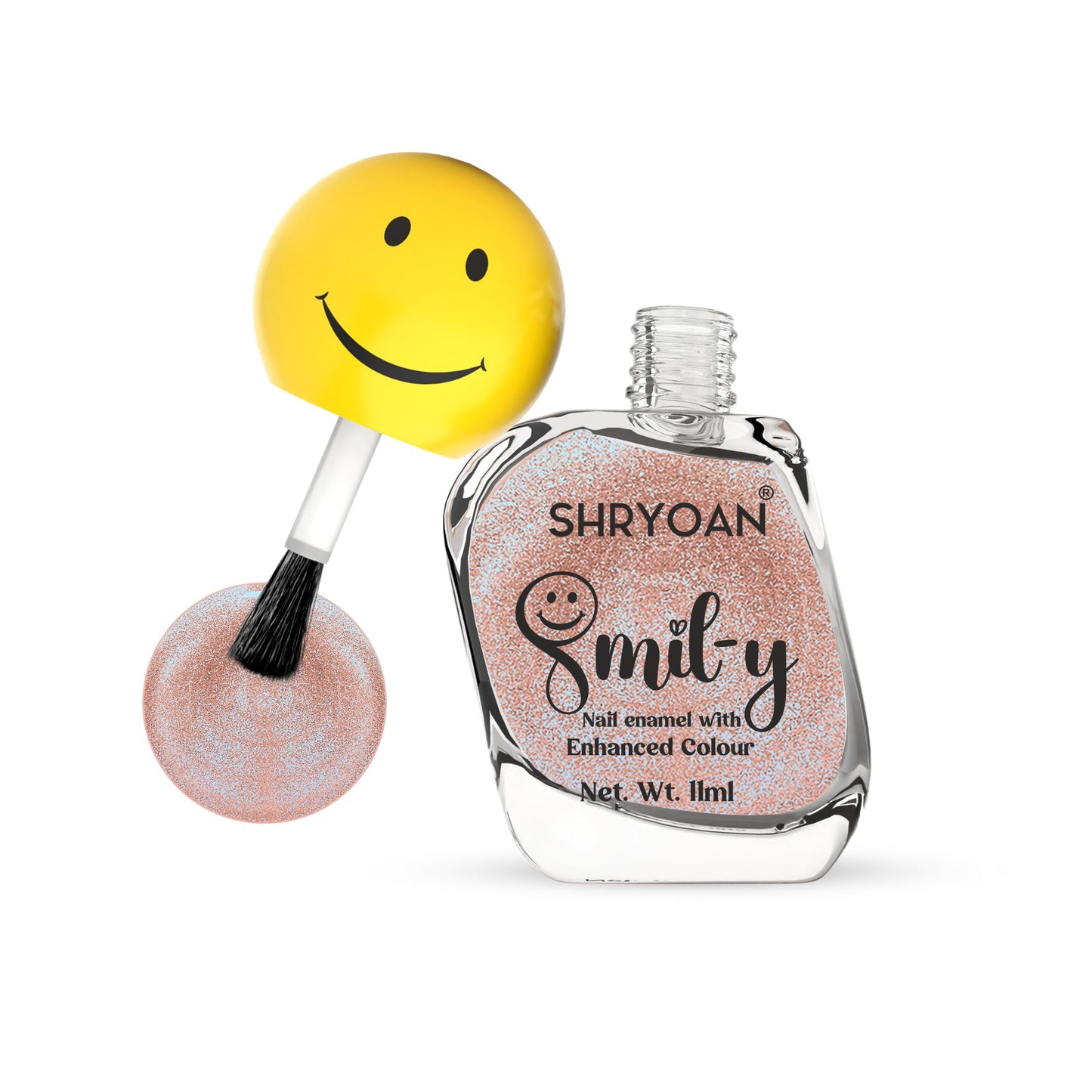 Shryoan Ultra Glossy Nail Paint(Metallic Rose Gold)