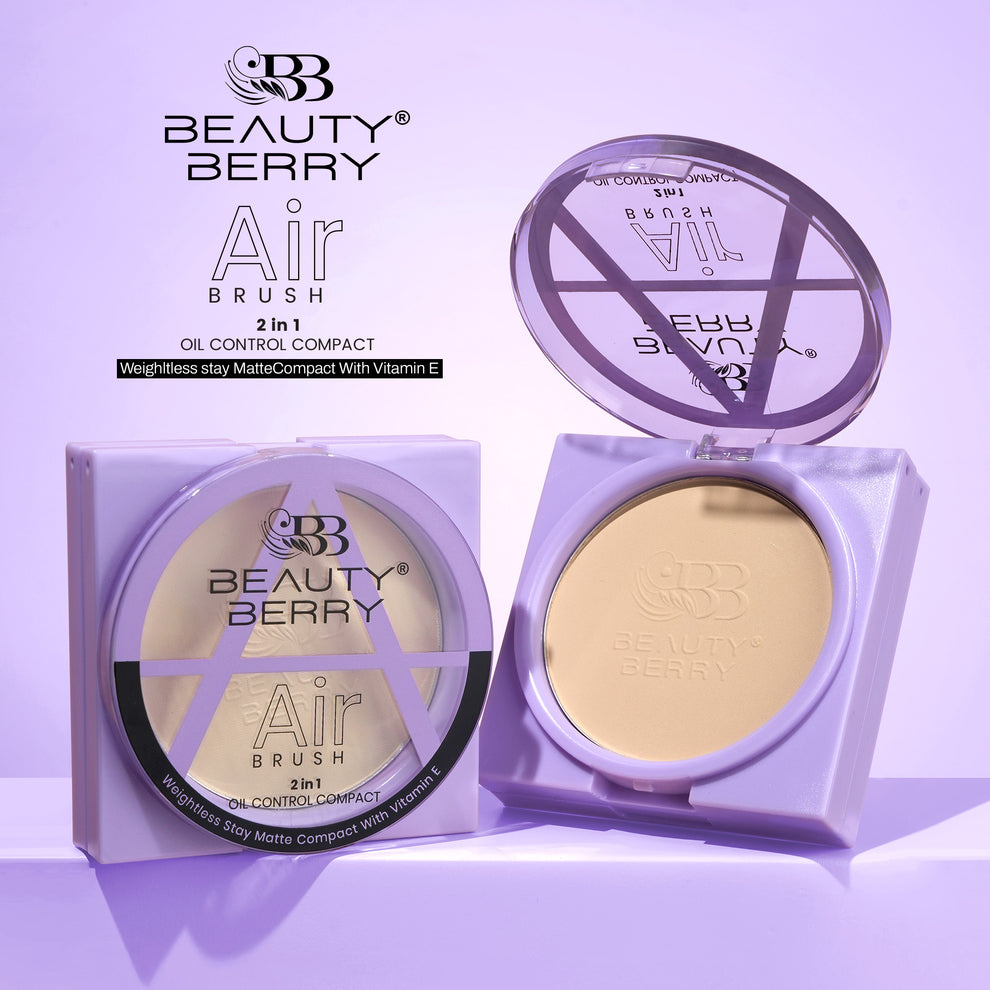 Beauty Berry Airbrush 2 in 1 Oil Control Compact / 01