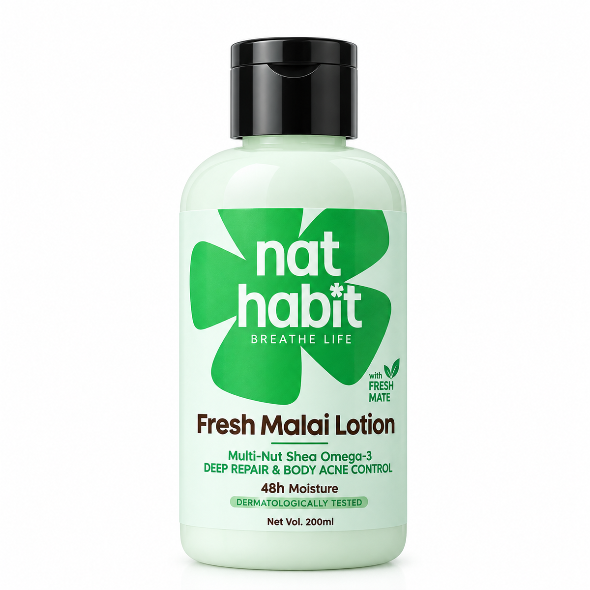 Nat Habit Fresh Malai Body Lotion / Muti Net Shea Omega 3 / 200ml