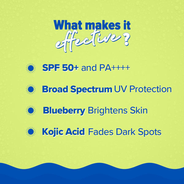 Aqualogica Bright+ Makeup-Set Sunscreen Mist SPF 50+ PA++++ with Blueberry & Kojic Acid