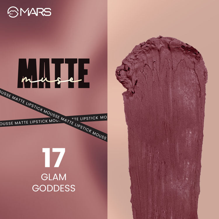 Mars Matte Muse | Mousse Lipstick (17-Glam Goddess)