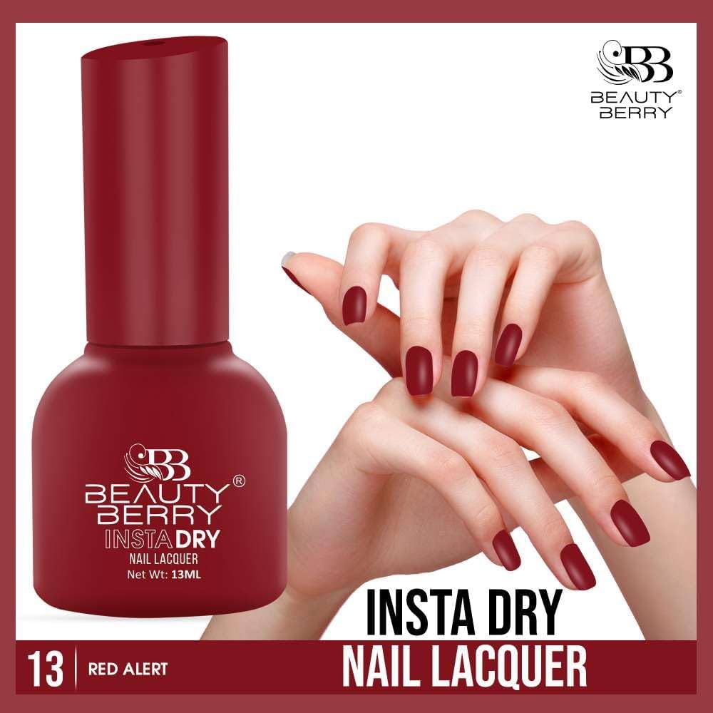 Beauty Berry Insta Dry Nail Lacquer (RED ALERT-13)