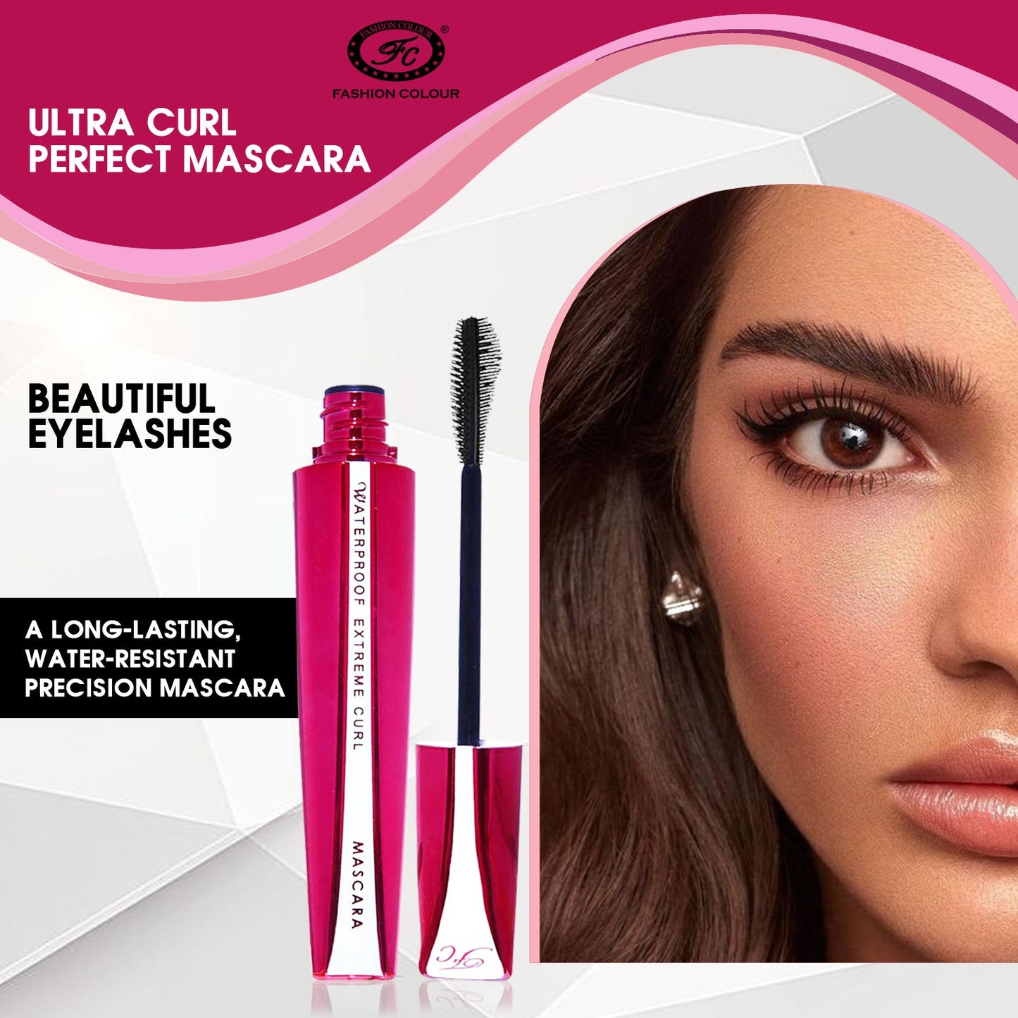 Fashion Color Waterproof Mascara Double Effect