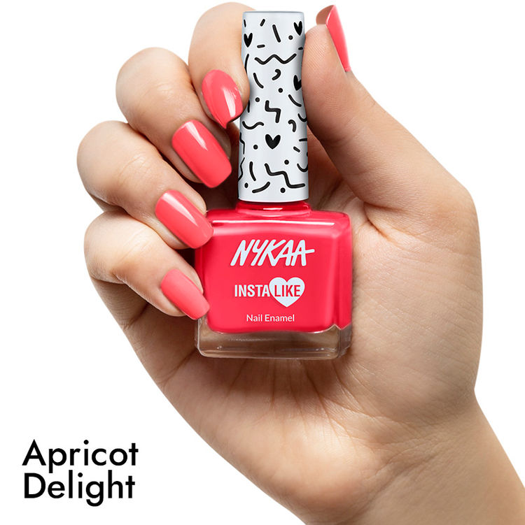Nykaa InstaLike Long Lasting Nail Enamel - Apricot Delight 484 (9ml)