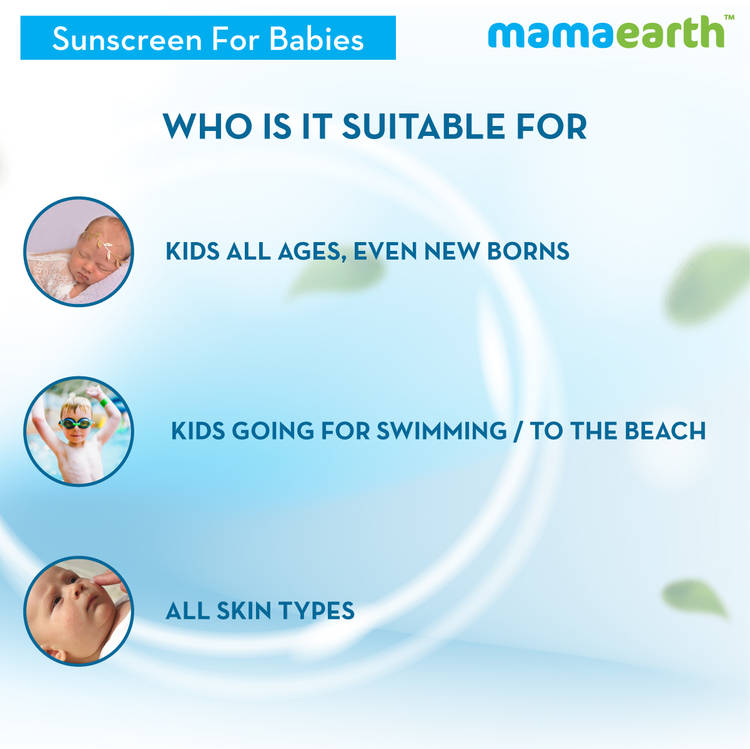 Mamaearth Mineral Based Sunscreen For Babies SPF20+
(50ml)