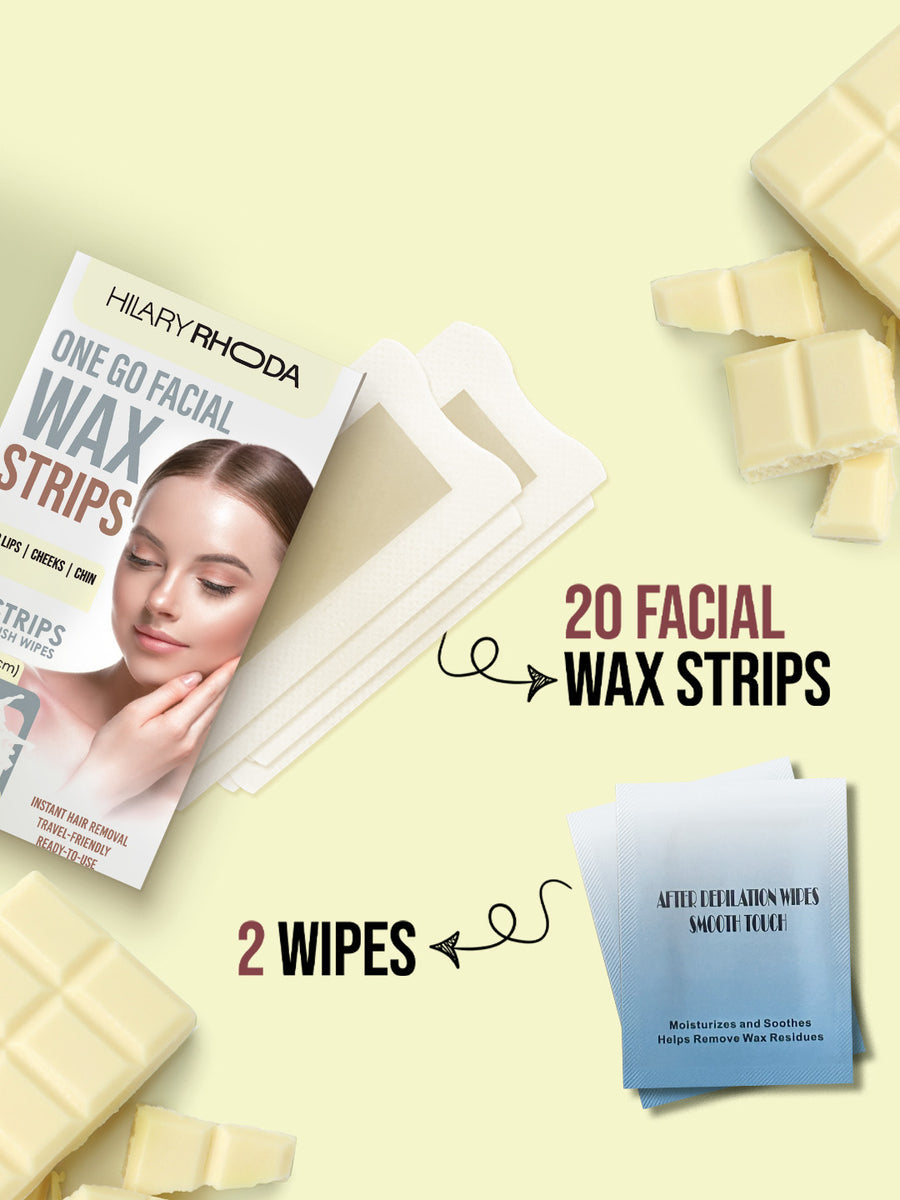 Hilary Rhoda One Go Facial Wax Strips 05 Milk