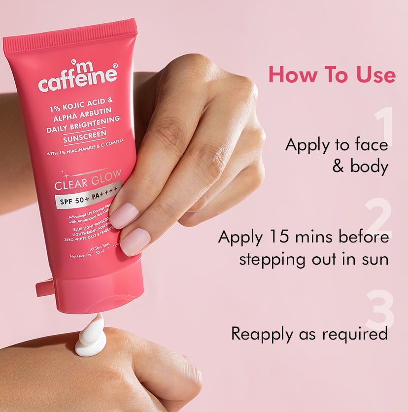 Mcaffeine Brightening Sunscreen for Dark Spots - SPF 50 PA ++++