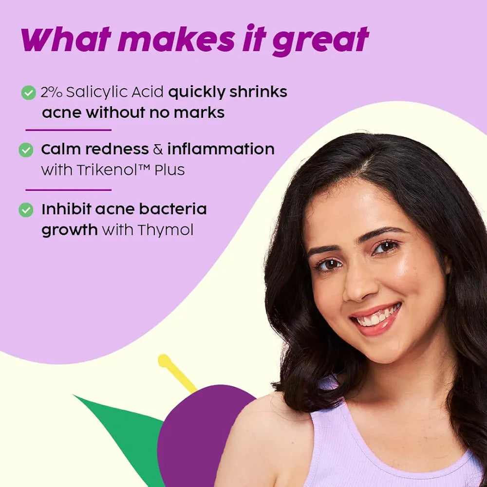 Plix Jamun Acne Spot Corrector Gel For Active Acne, Quick Fix For Blemishes