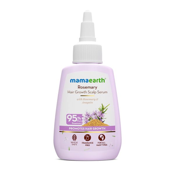 Mamaearth Rosemary Hair Growth Scalp Serum with 95% Pure Rosemary Oil Extract & 4% Anagain - 50 ml