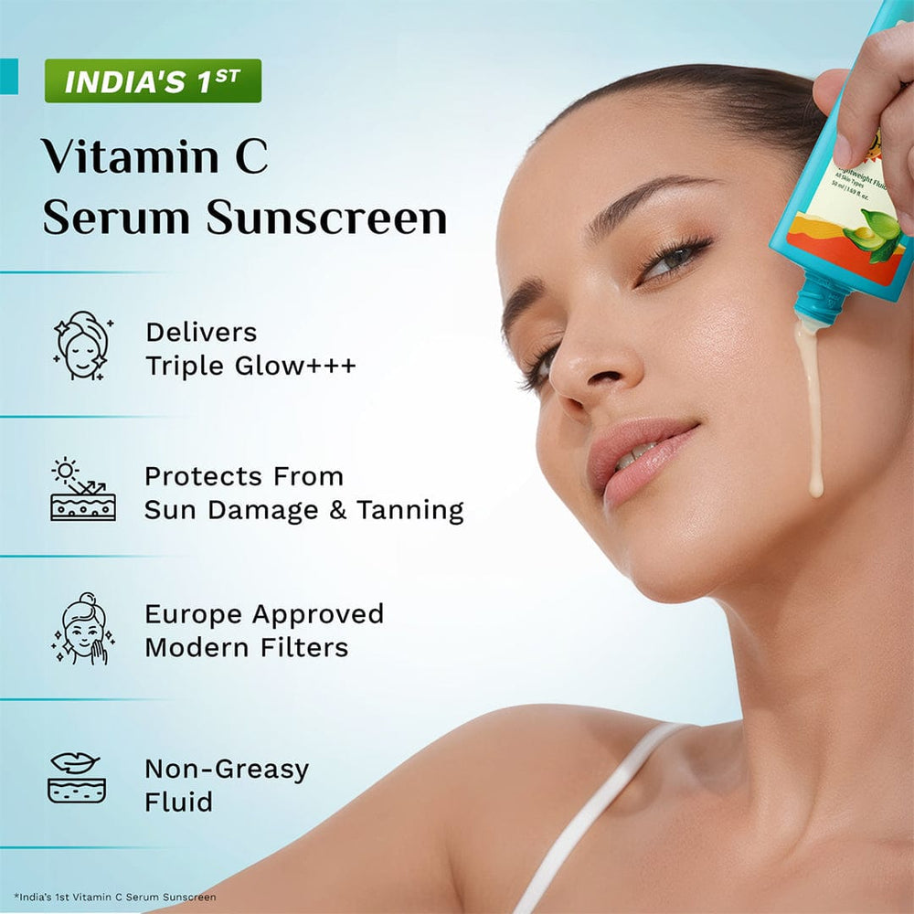 Pilgrim 5% Vitamin C Complex Brightening Serum Sunscreen SPF 50+ PA++++