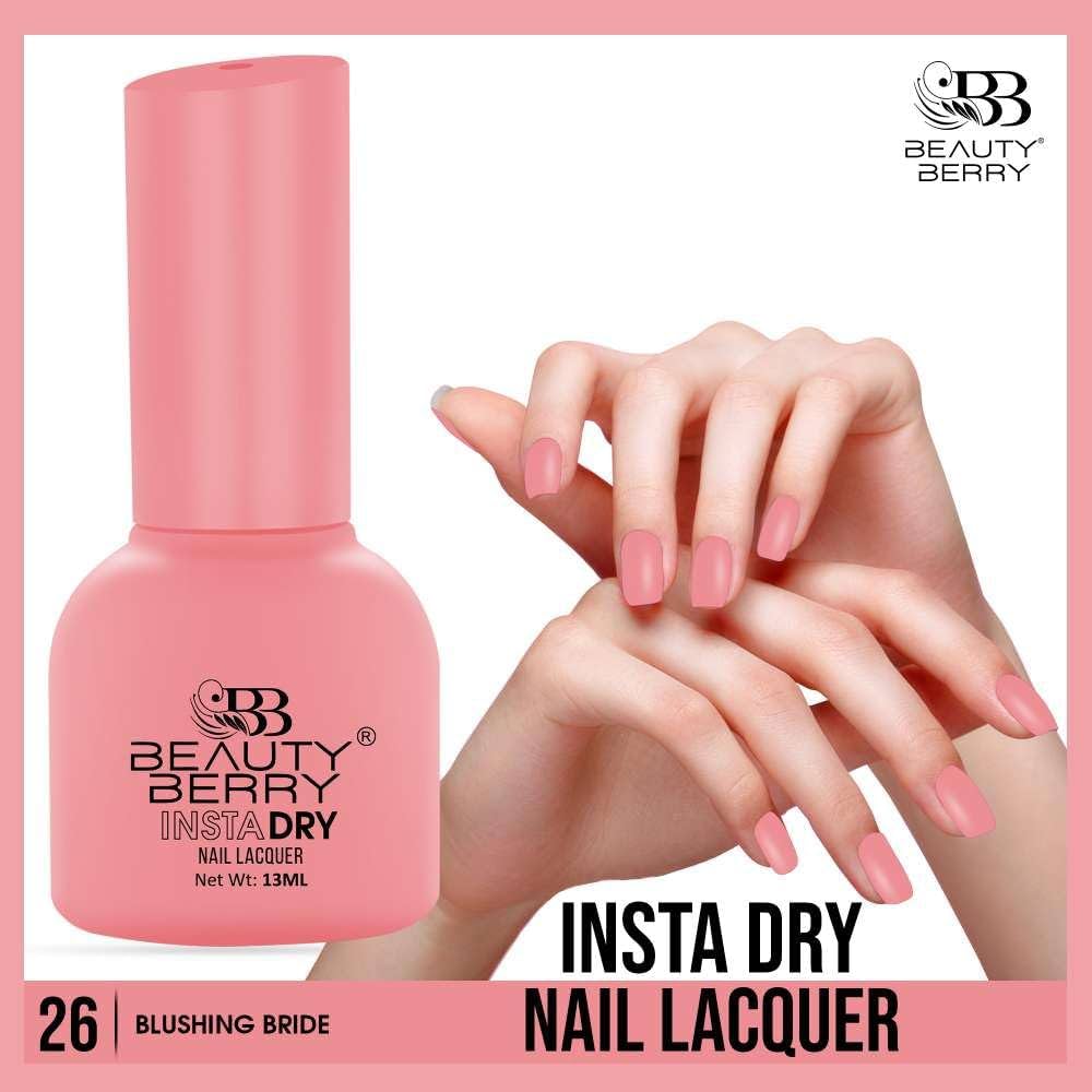 Beauty Berry Insta Dry Nail Lacquer (BLUSHING BRIDE-26)