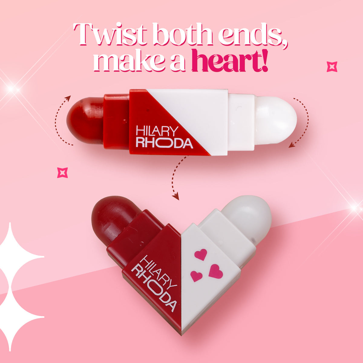 Hilary Rhoda Clear & Tint Lip Balm(Rose Love 01)